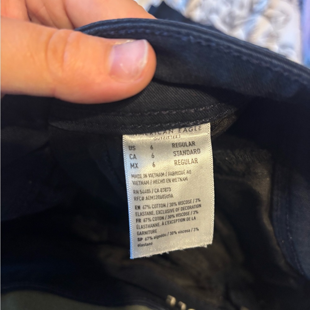 American Eagle Navy Blue Kick Boot Pants - Picture 4 of 4